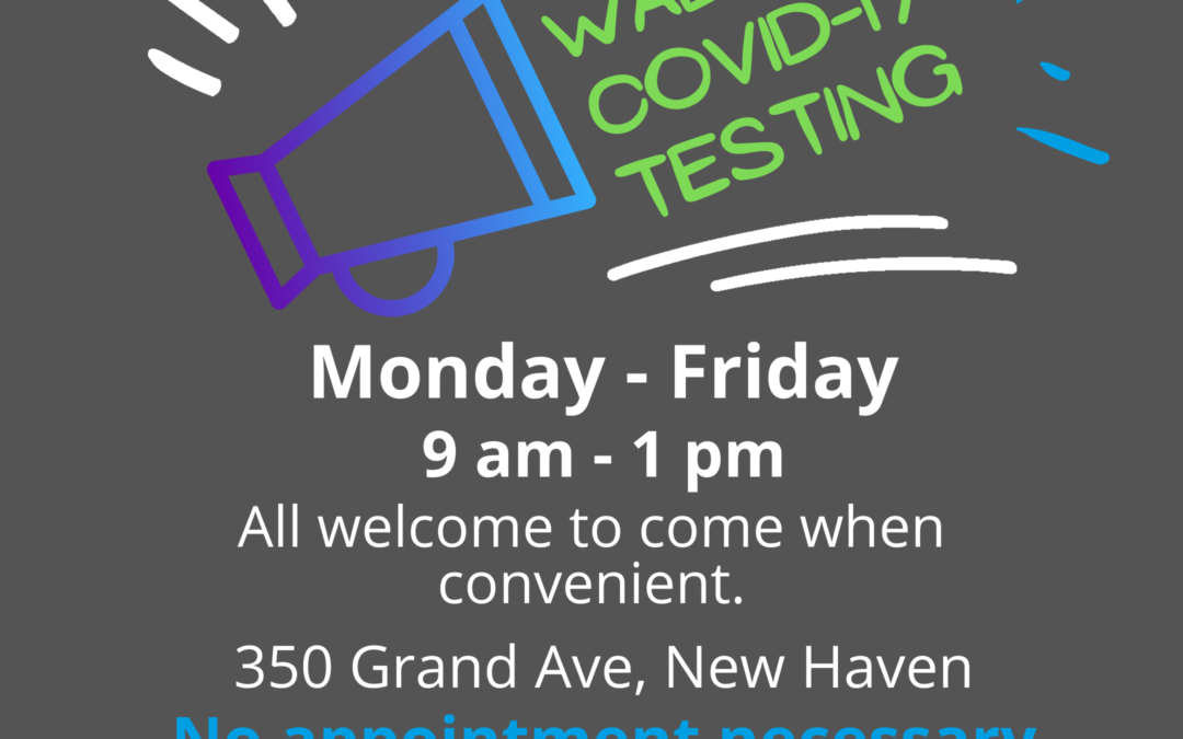 No Limit COVID Testing! M-F, 9am-1pm