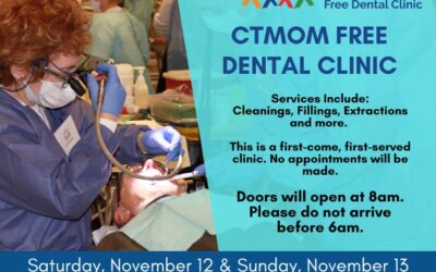 CTMOM Free Dental Clinic this Saturday and Sunday!