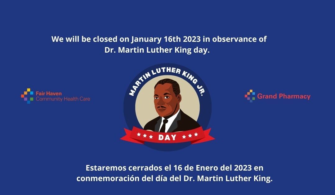 Closed on January 16th in observance of Martin Luther King day